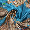 50D Dull Spandex Satin Rotary Print Satin Fabric